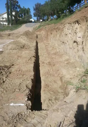 Retaining Wall Footing for Meadowview Area of Temecula